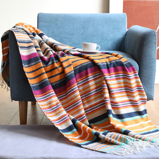 Rainbow Blanket | Soft Acrylic | 45" x 59"