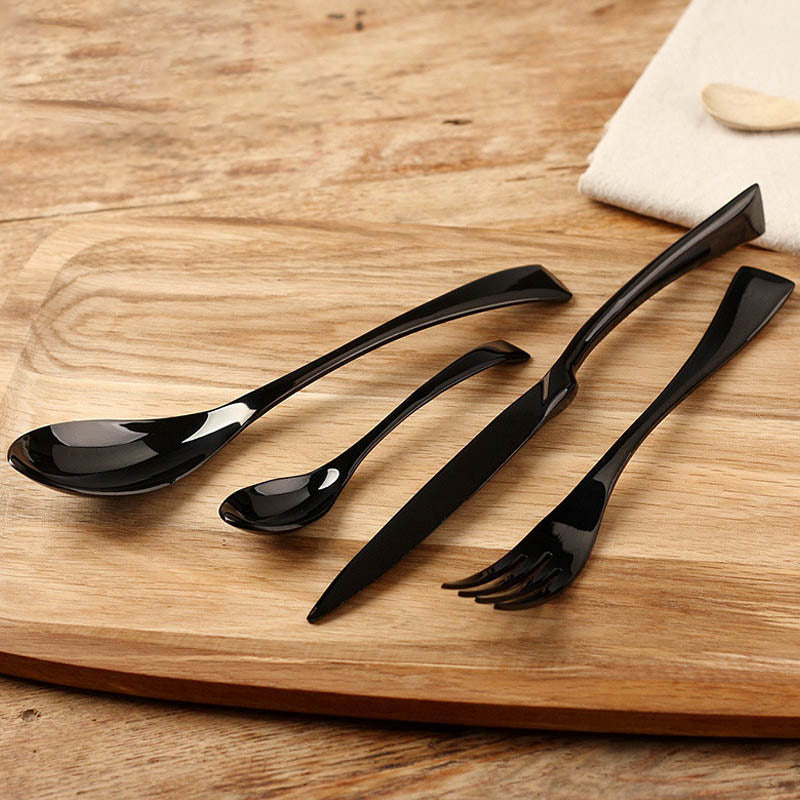 Kaya Black Cutlery Set