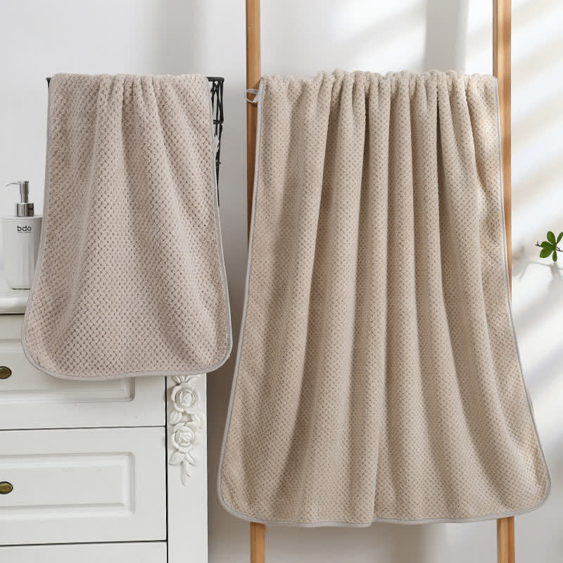 Soft Breathable Bath Towel | Polyester | 1 Bath Towel & 1 Towel Set