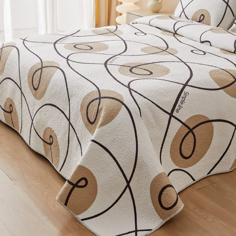 Geometric Quilted Bedding Set | 100% Cotton | Queen/King Size