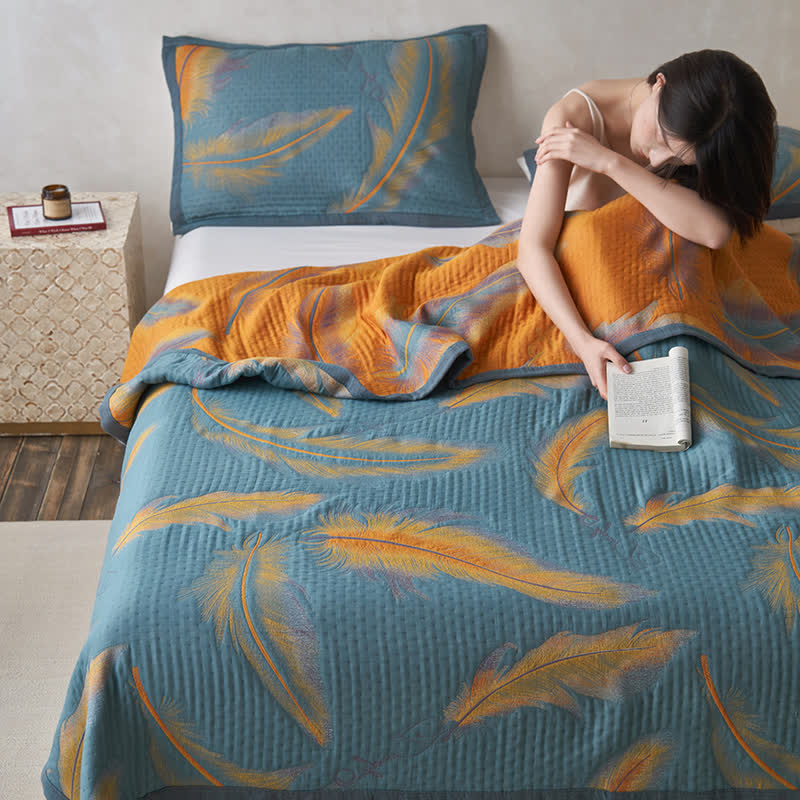 Luxurious Cotton Gauze Quilt Set | 100% Organic Cotton | Full/Queen/King Options
