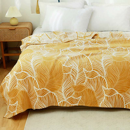 Plantain Leaf Sofa Cover Blanket | Soft Bamboo Cotton | 59" x 79"