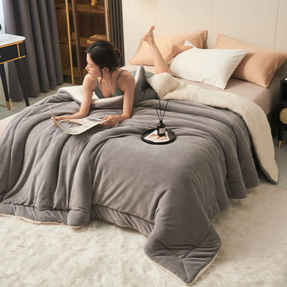 Double Velvet Throw Blanket | Soft Polyester | Full Size 71"W x 79"L
