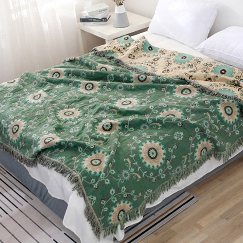 Reversible Cotton Sofa Cover | Extra Soft | 59"x79"