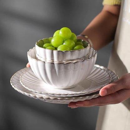 Ceramic Dinnerware Set | Luxury Design | Service for 4, 6, or 8