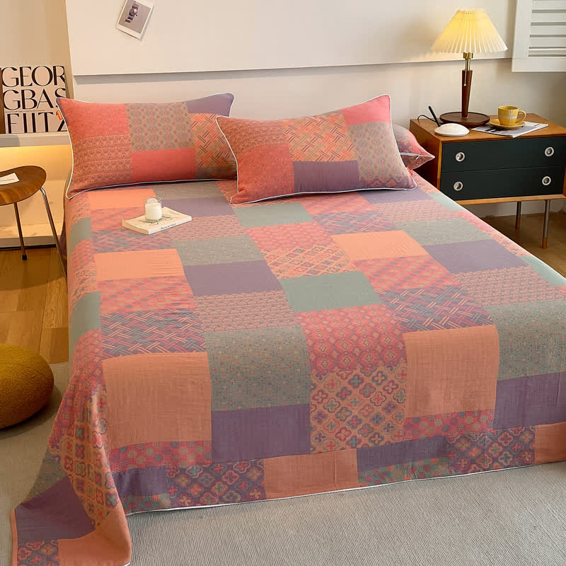 Vintage Double Layer Coverlet | 100% Organic Cotton | Twin Size