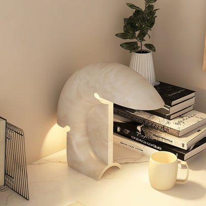 Elios Marble Table Lamp | Marble | White