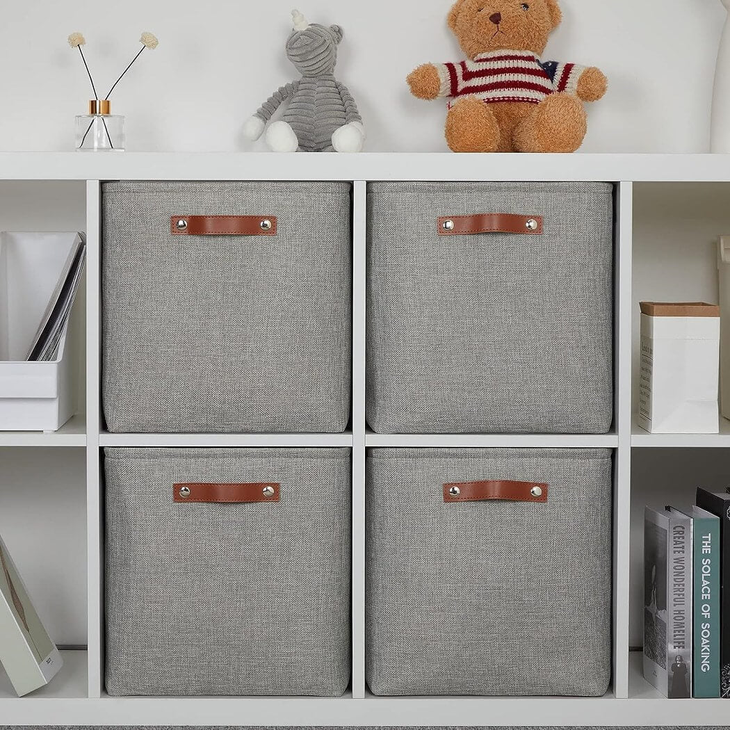 Storage Boxes | Canvas & EVA | Large 41.6L, 13"x15"x13"