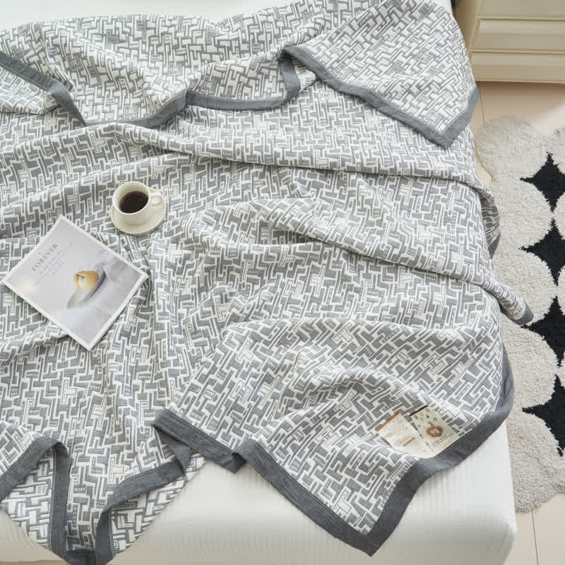 Modern Cotton Gauze Quilt Set | Hypoallergenic & Eco-Friendly | Full/Queen Size Options
