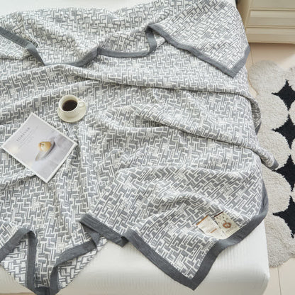 Modern Cotton Gauze Quilt Set | Hypoallergenic & Eco-Friendly | Full/Queen Size Options