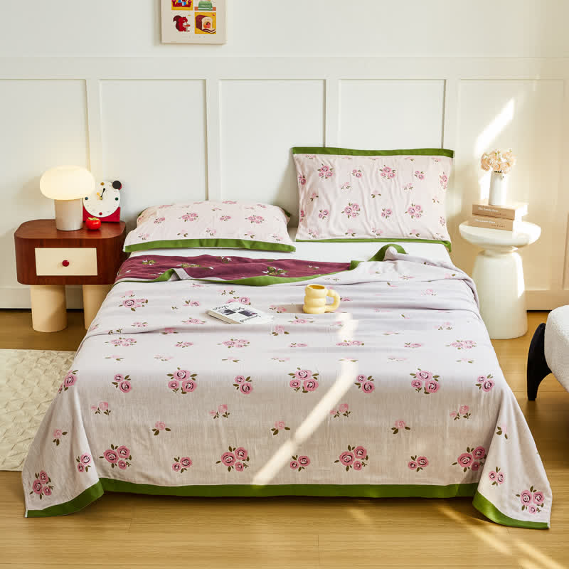 Cotton Gauze Quilt Set | 100% Organic Cotton | Full/Queen Size