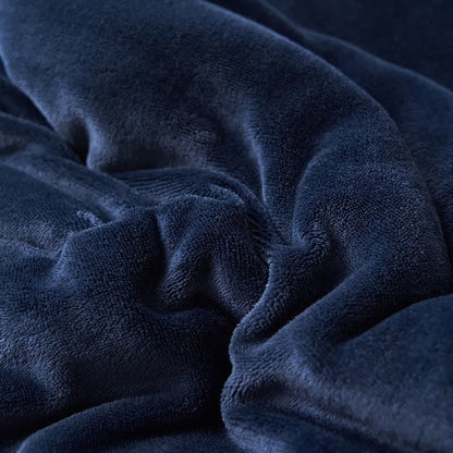 Double Velvet Throw Blanket | Soft Polyester | Full Size 71"W x 79"L