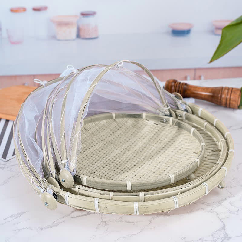 Hand-Woven Wicker Food Basket | Eco-Friendly Natural Material | Multi-Purpose Tray