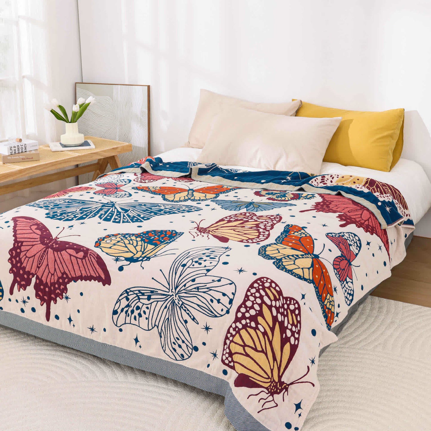 Butterfly Quilt | 100% Cotton Gauze | Queen Size