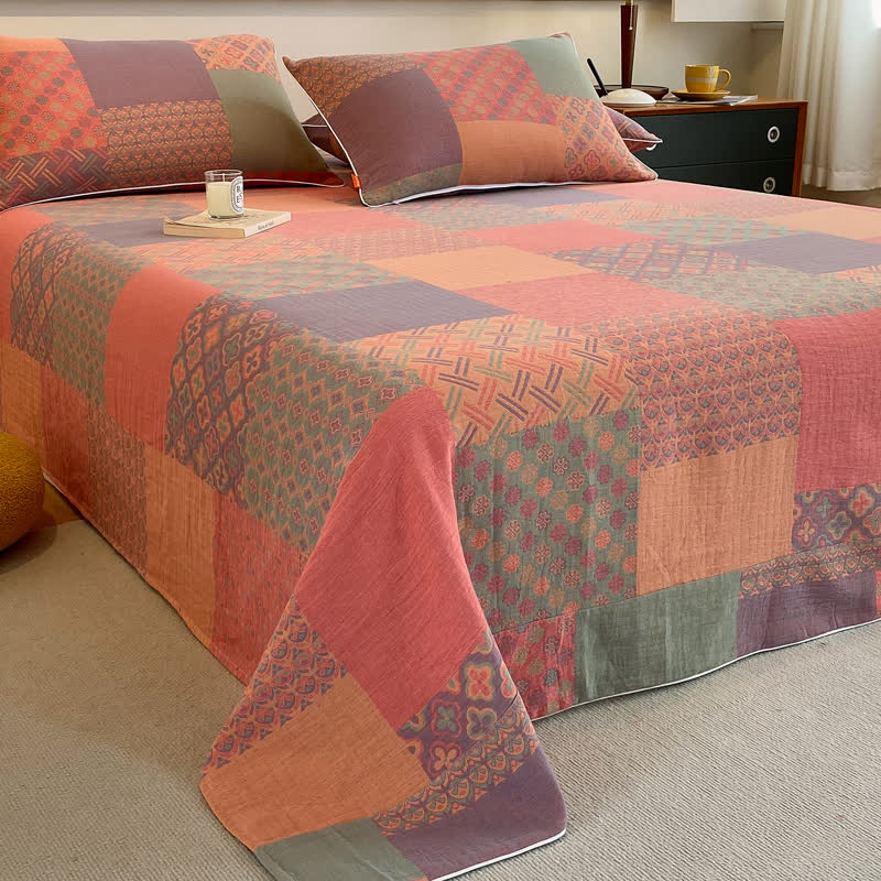 Vintage Double Layer Coverlet | 100% Organic Cotton | Twin Size