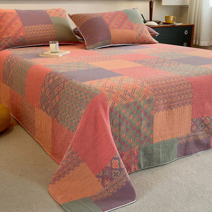 Vintage Double Layer Coverlet | 100% Organic Cotton | Twin Size