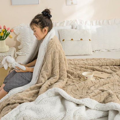 Reversible Throw Blanket | Soft Polyester | Lightweight Cozy Design