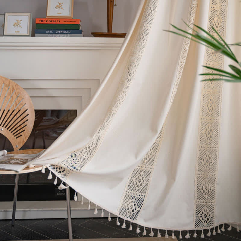 Light Filtering Curtain | Cotton Linen | Beige