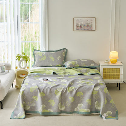 Ginkgo Leaf Quilt | 100% Organic Cotton | Full, Queen, King Sizes