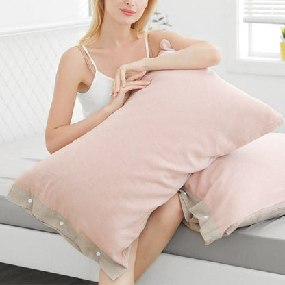 Cotton Pillowcase Set | Reversible Design | 2 Pieces