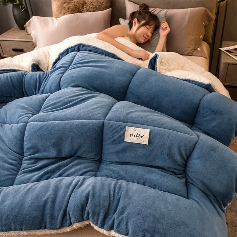 Thick Blanket | Premium Microfiber & Sherpa Fleece | Full, Queen, King Sizes