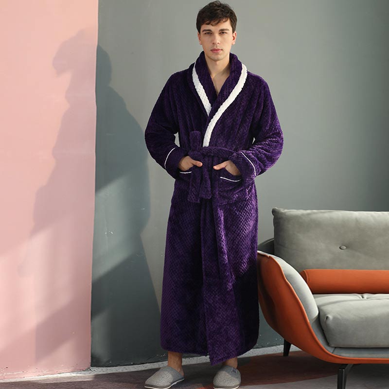 Thick Fleece Bathrobe | Skin-Friendly Material | Playful Prints