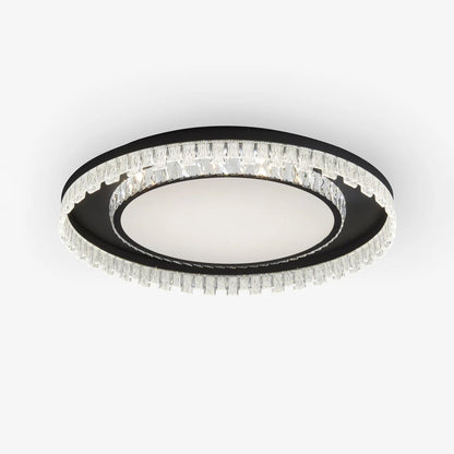 Glimmer Crystal Ceiling Light | Crystal & Metal | Black