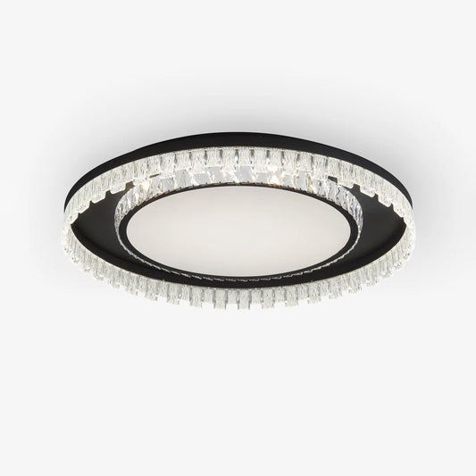 Glimmer Crystal Ceiling Light | Crystal & Metal | Black