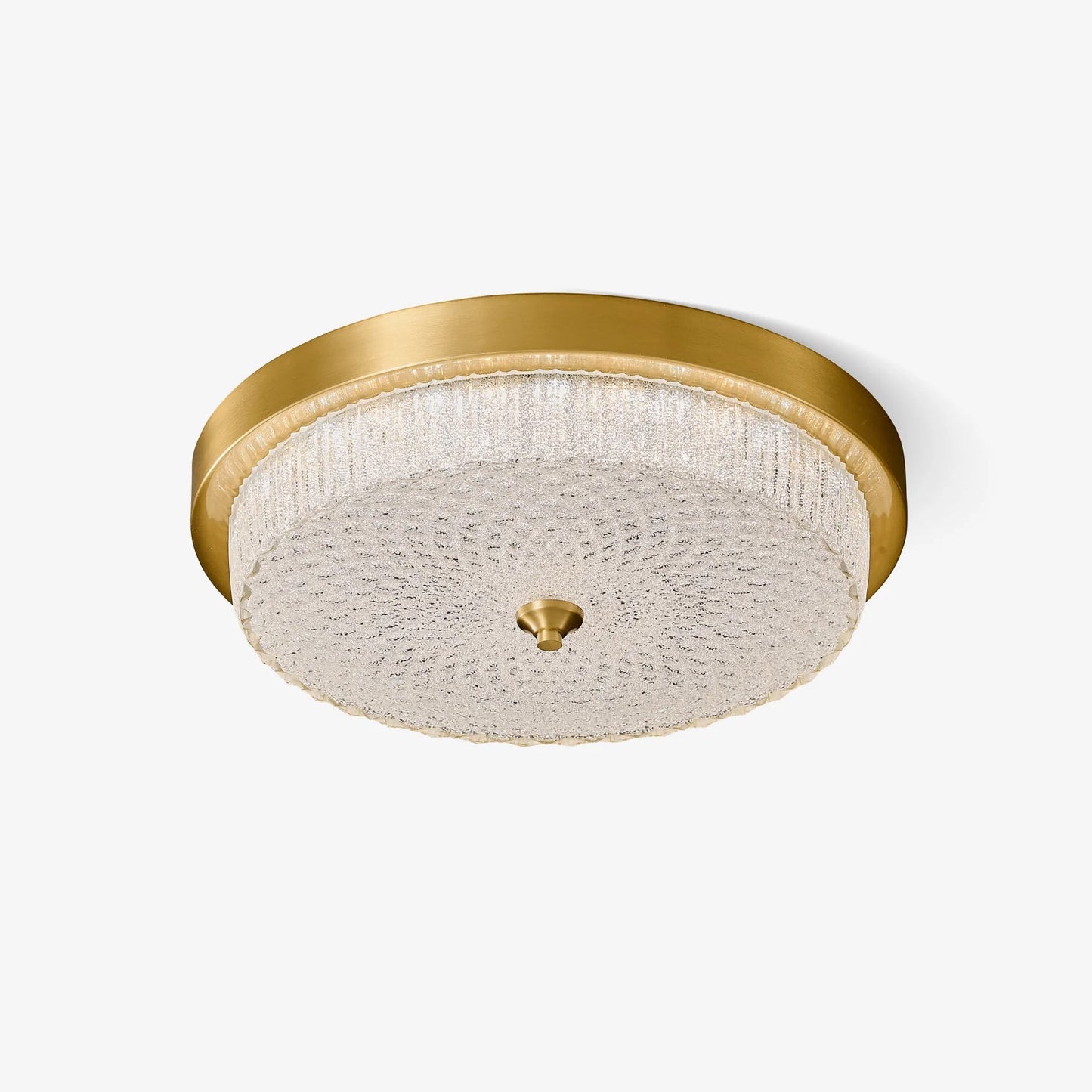 Aurestella Ceiling Light | Brass, Glass | White Shade