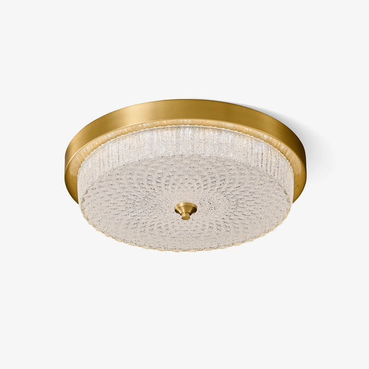Aurestella Ceiling Light | Brass, Glass | White Shade