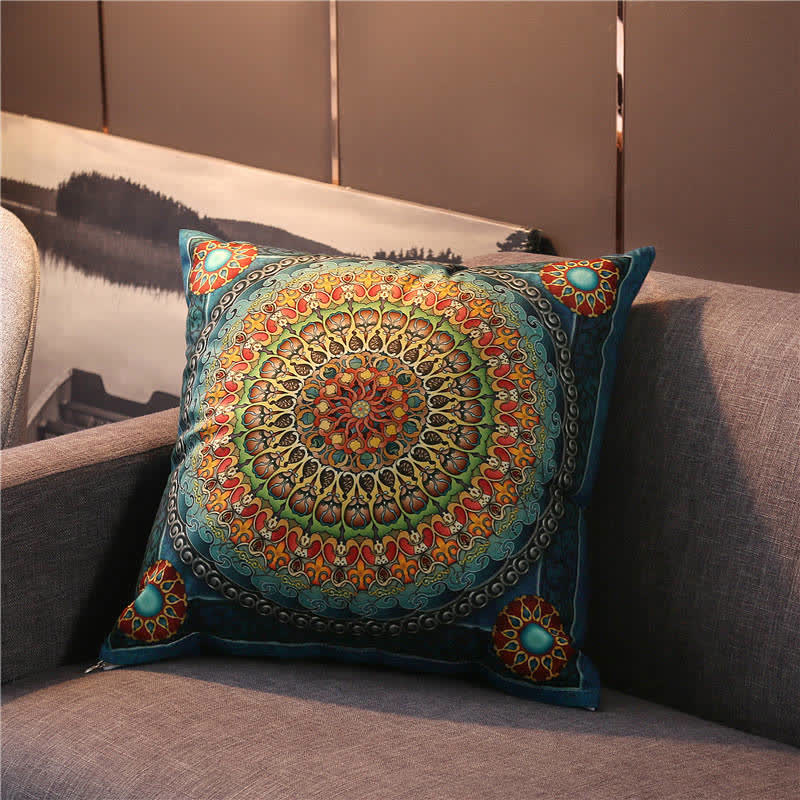 Patterned Pillowcase Set | Cotton with PP Cotton Core | 45cm x 45cm