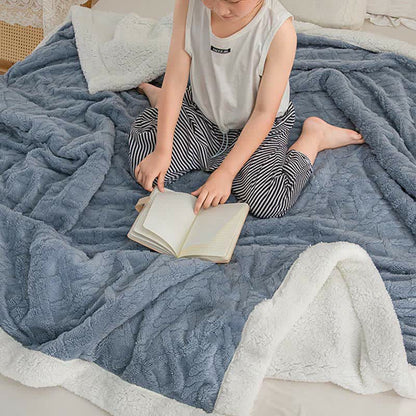 Reversible Throw Blanket | Soft Polyester | Lightweight Cozy Design