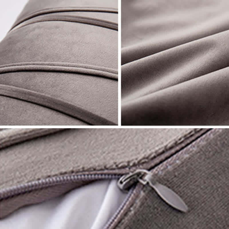 Stripe Pattern Decorative Pillowcase | Premium Soft Velvet | Available in Multiple Sizes