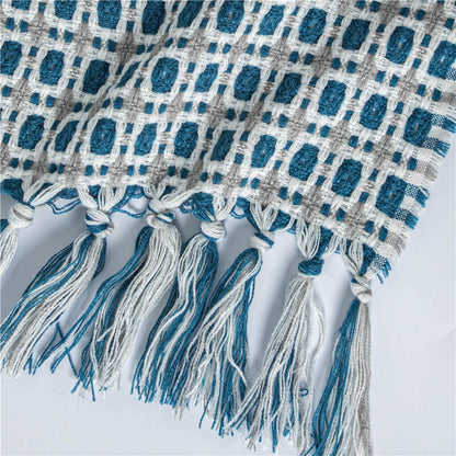 Sofa Blanket | Breathable Acrylic Fiber | Elegant Tassels