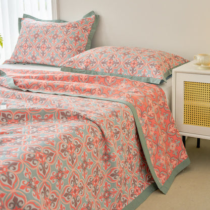 Cotton Gauze Quilt | 100% Organic Cotton | Reversible | Full/Queen/King Sizes