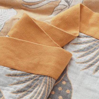 Cotton Gauze Throw Blanket | Reversible Design | 59" x 79"