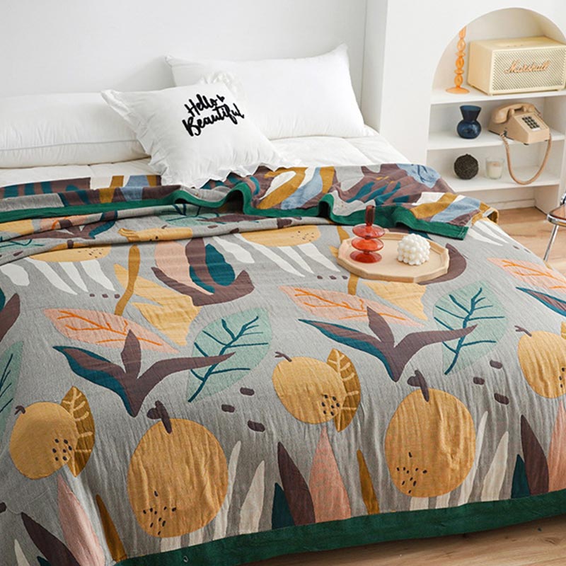 Reversible Cotton Quilt | Lightweight & Breathable | Full/King Size