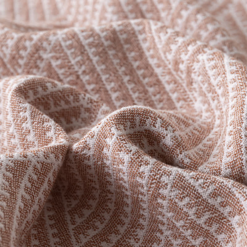 Neutral Diamond Print Quilt | 100% Organic Cotton | Full/Queen Size