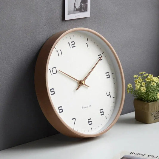 Horloge Murale | Bois Naturel | 30cm
