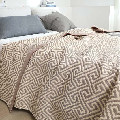 Reversible Summer Quilt | 100% Organic Cotton | King Size