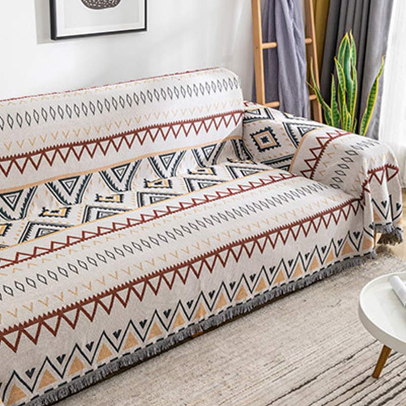 Geometric Blanket | Cotton-Polyester Blend | Multiple Sizes