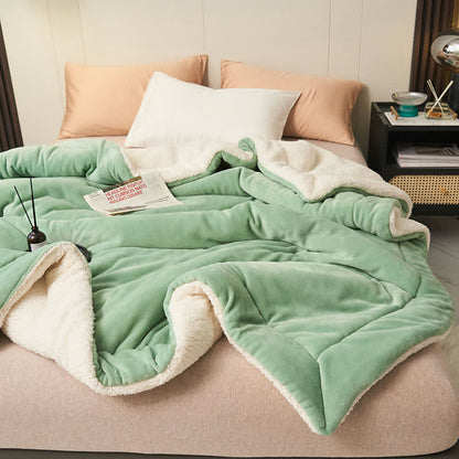 Double Velvet Throw Blanket | Soft Polyester | Full Size 71"W x 79"L