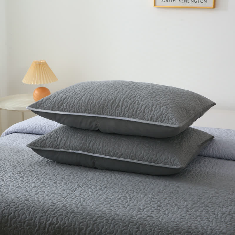 Pure Cotton Soft Quilt | Eco-Friendly Gray | Available in Full, Queen, King Sizes