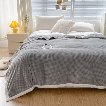 Reversible Fleece Blanket | Soft Polyester | Full Size 71" x 79"