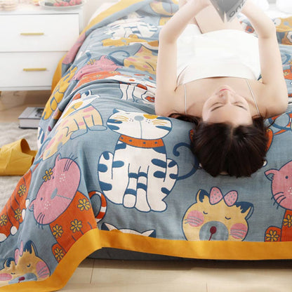 Reversible Cotton Quilt | 100% Organic Cotton | Cute Animal Design