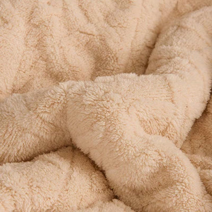 Fleece Throw Blanket | Double-Sided Microfiber Velvet | Full Size 71"x79"