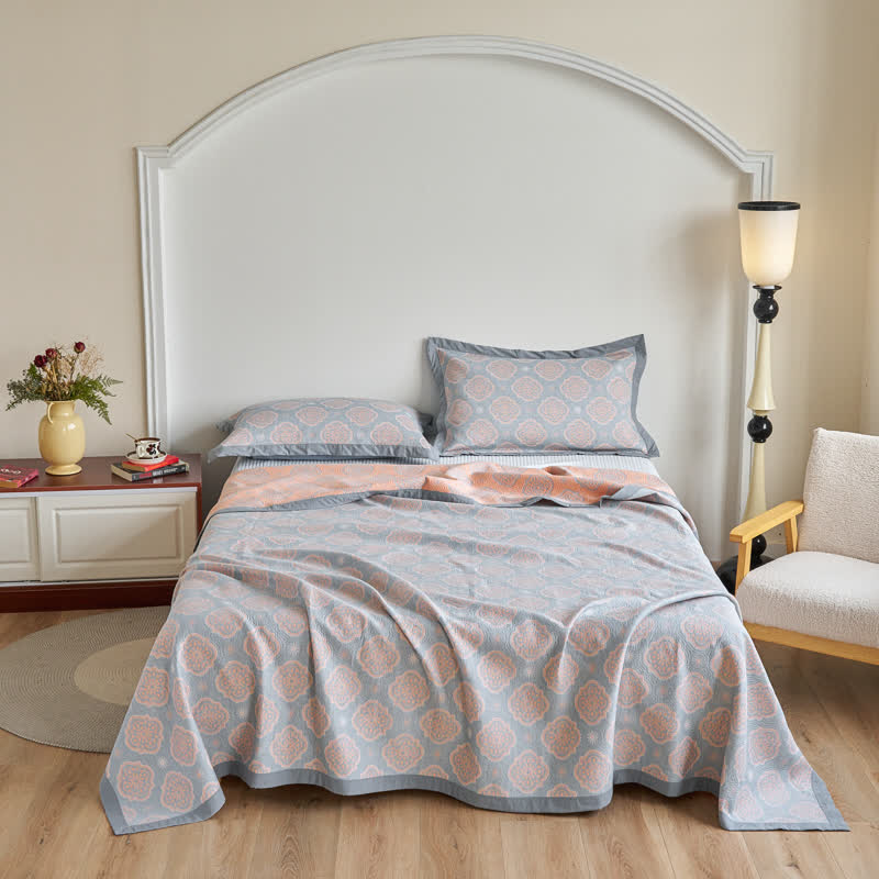 Double Layer Cotton Quilt | Breathable Organic Cotton | Available in Full, Queen, King Sizes