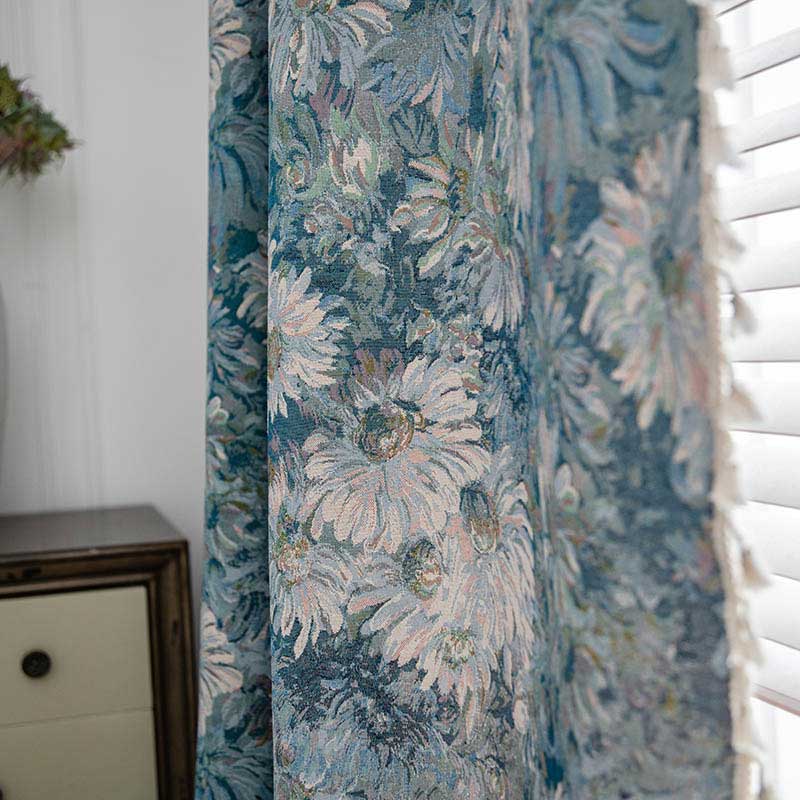 Boho Tassel Curtain | Cotton Blend | Semi-Blackout