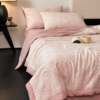 Jacquard Daisy Bedding Set | Cotton Gauze | 4 Pieces