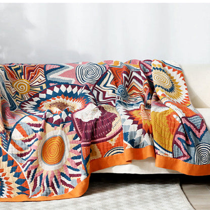Nordic Throw Blanket | Reversible Cotton | Multiple Sizes